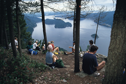 Hikers on Bowen Island